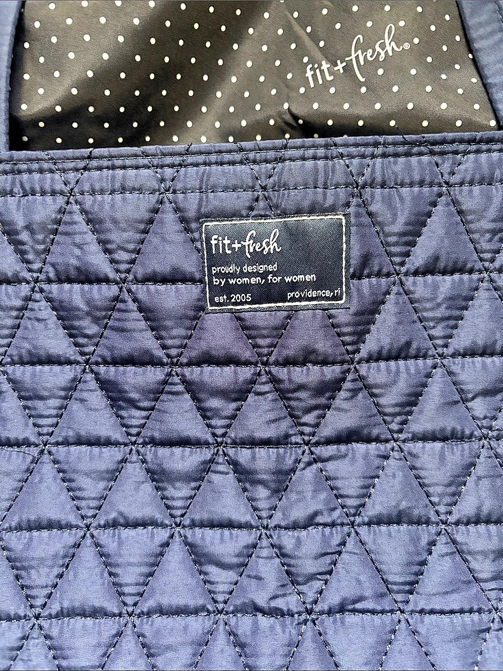 fit+fresh Metro Tote 2-in-1 Work Lunch Bag Blue